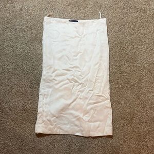 The Row White Midi Skirt